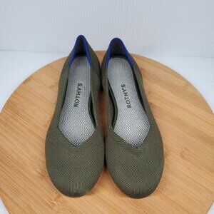 Rothy's The Round Toe Ballet Flats Cypress Colorway Green Wmn Sz 6.5